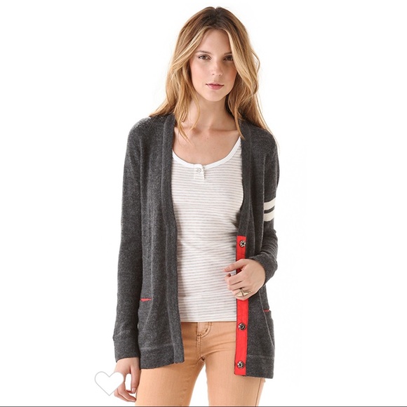 Free People Sweaters - Free People Ivy Varsity Gray Sweater